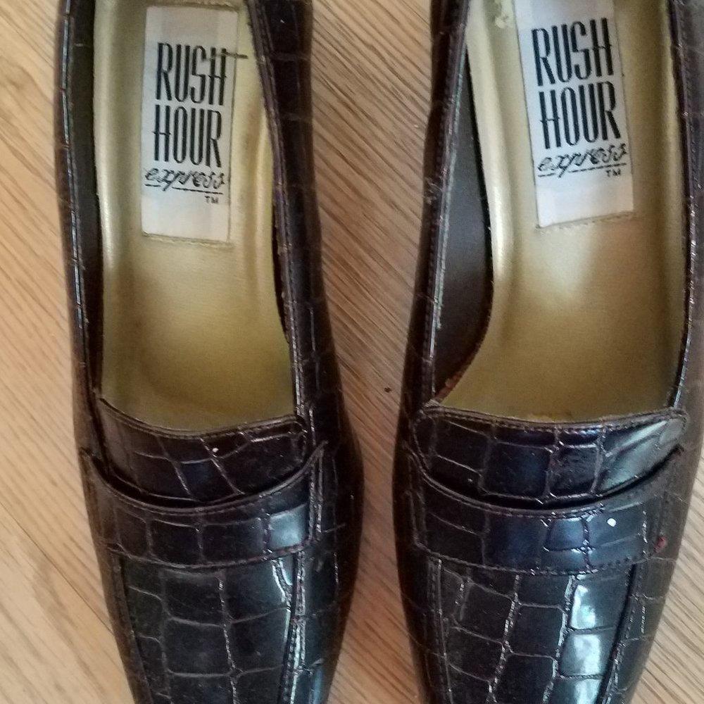 Rush hour brown mules